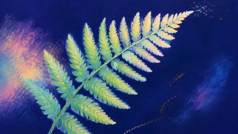 Measured Unfurling A fully unfurled fern frond represents career ambivalence easing into balanced exploration and stead