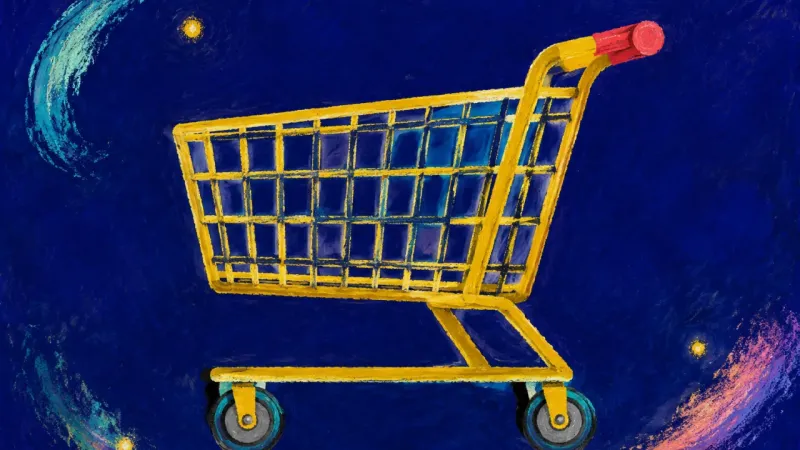 Measured Care A restored shopping cart represents bounded care, fair responsibility, and room for personal needsภয