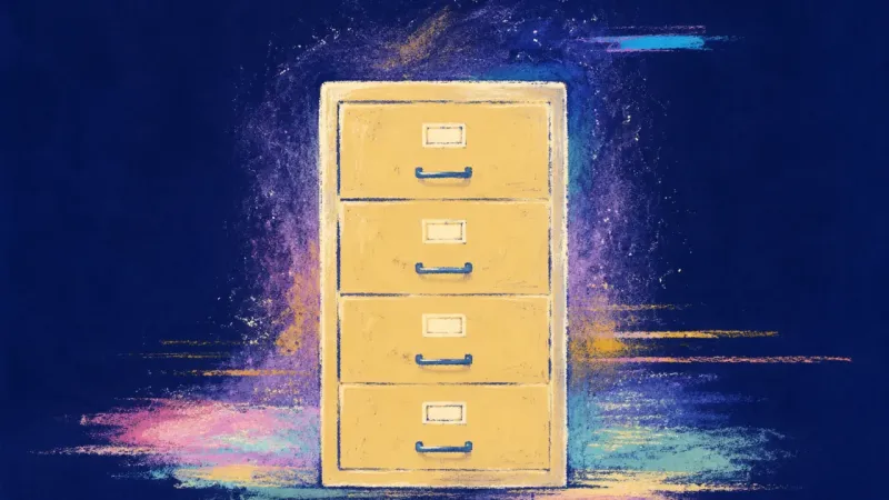 Order After Fear A restored filing cabinet representing reapplication as a bounded learning process, replacing fearّ