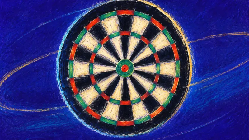 The Steady Center A restored dartboard with even rings and a steady center, representing relationship boundaries apph5