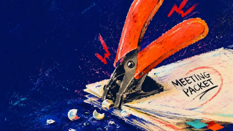 A jammed office hole punch represents suppressed anger and the resentment created by hiding 
