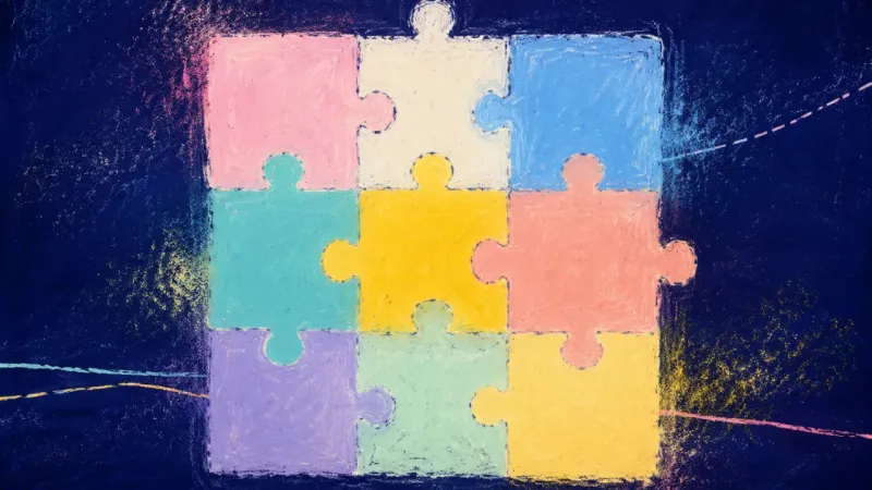 A complete puzzle with every piece aligned, representing the recovery of choice, self-trust, and a