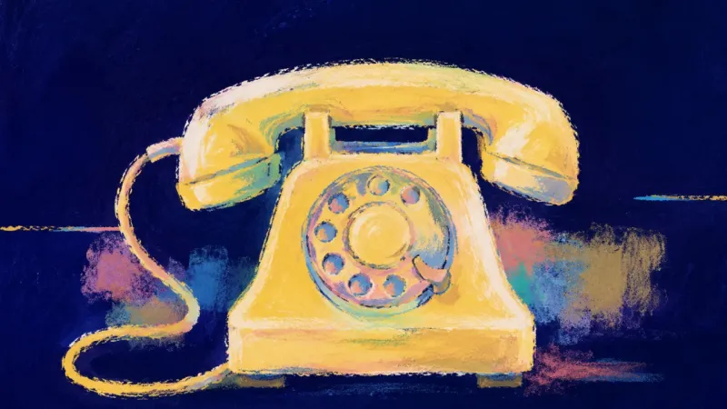 A telephone restored to an orderly form, representing clear boundaries and direct family