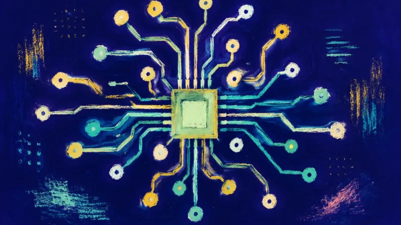 An abstract circuit board with restored pathways and balanced connections, representing reciprocal•?