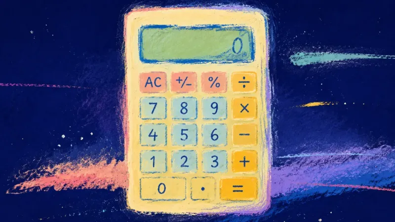 A restored calculator representing recovery from rejection through one bounded task, balanced order,
