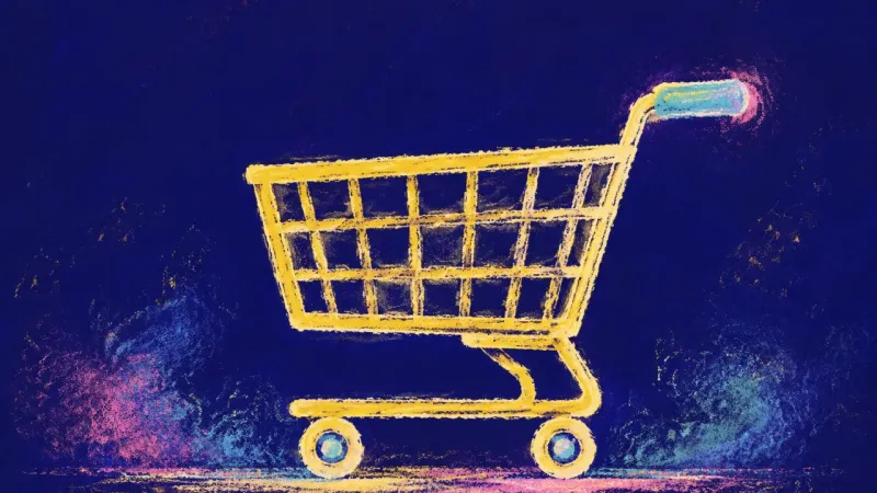 Route Reclaimed A restored shopping cart with an orderly grid and aligned wheels, symbolizing clear consent, self-tr