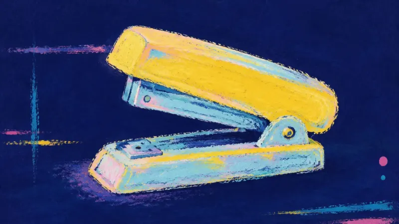 Aligned Ownership A restored stapler represents clearer workplace boundaries, with shared responsibility separated by