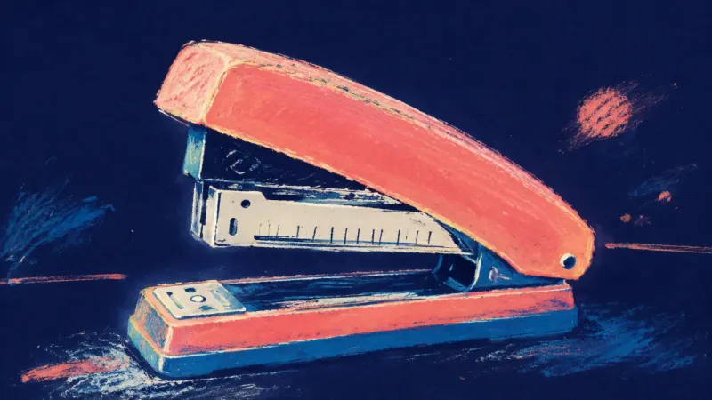 Ready in Motion A restored stapler represents steady, imperfect starts becoming a calm and workable study practice.