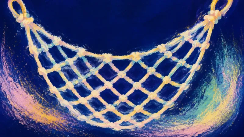 Open Lattice An abstract net opened into an even lattice, representing belonging that allows friendships to 2