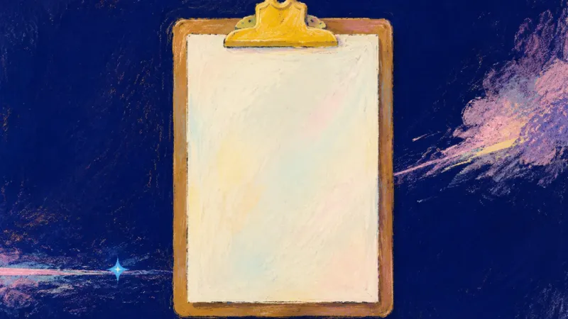 One Kept Appointment A restored clipboard holding one clear task, representing academic recovery guided by practical, non