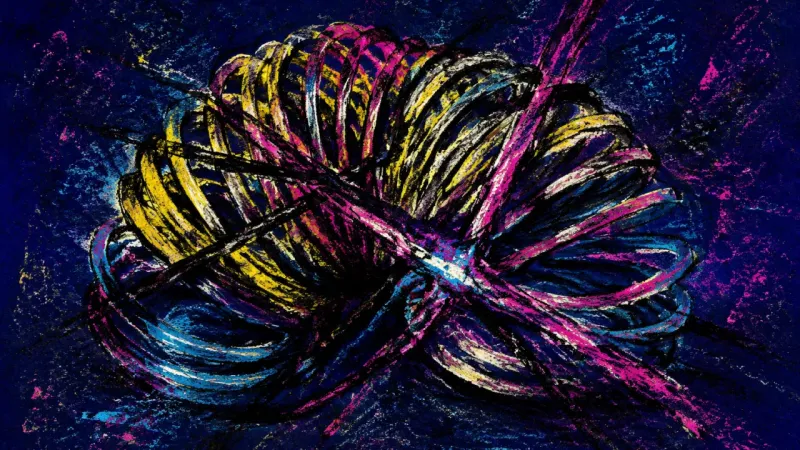 Collapsed Rhythm A crushed, tangled slinky represents the pressure of mistaking intense attention for trust and