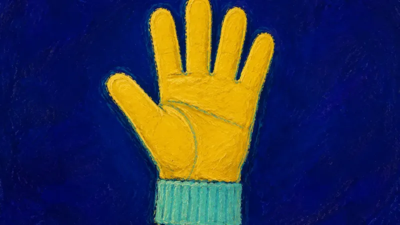 Chosen Openness An open glove with evenly released fingers, representing clear workplace boundaries and workplace