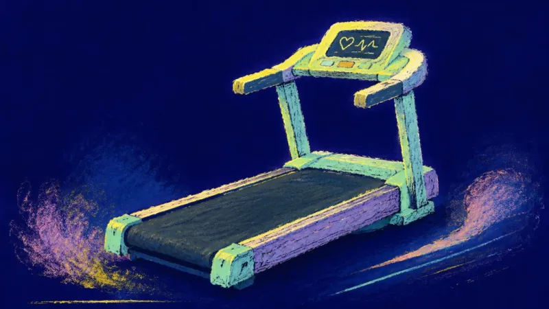 A restored treadmill with an even, continuous belt, representing ambition guided by private values |
