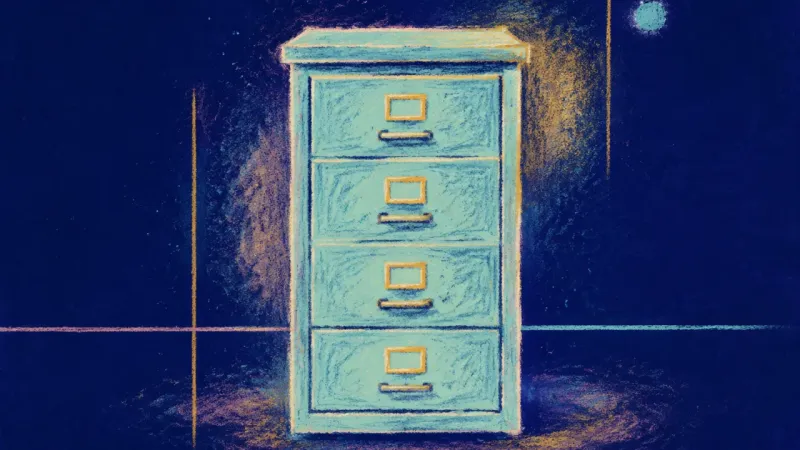 Aligned Archive A filing cabinet restored to aligned drawers, symbolizing bounded effort, meaningful contribution,