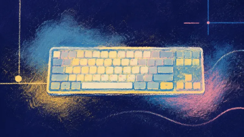 A restored keyboard in balanced order, representing self-trust as imperfect action replaces compuls‑