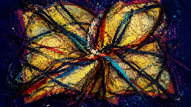 A map crushed into tangled loops and blocked routes, representing anxiety, compliance, and loss of a