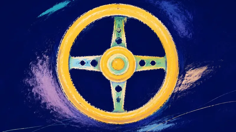 Agency Returned A restored steering wheel with balanced spokes, representing adult-to-adult support, clear ownership