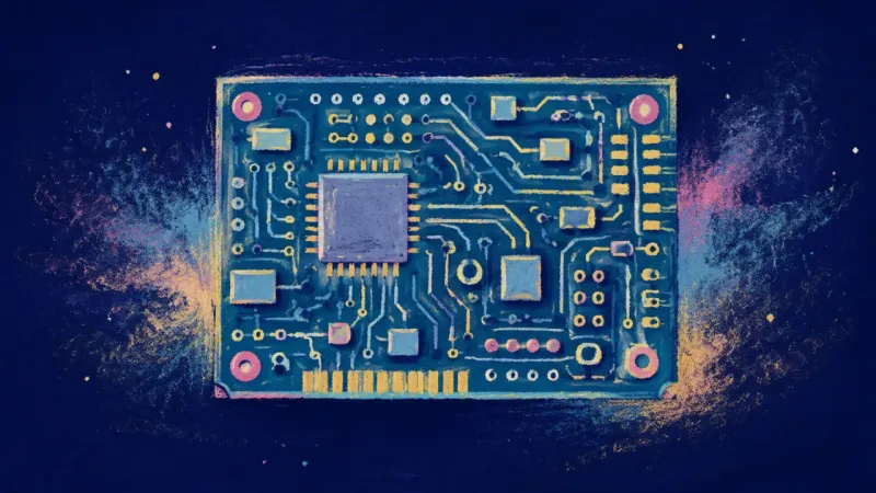 Shared Routes Restored A restored circuit board with clear, separate pathways, representing bounded support, shared code ow
