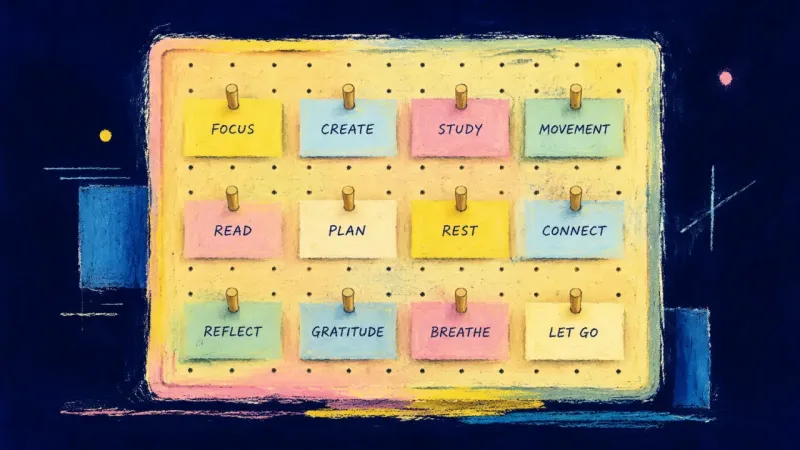 An orderly pegboard with separated task tags, symbolizing sustainable contribution, explicit­​‌​‌​‌​