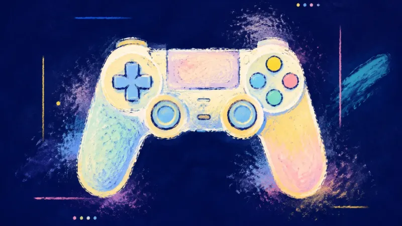 Control Reclaimed A balanced game controller with clear controls, representing deliberate choices guided by values,