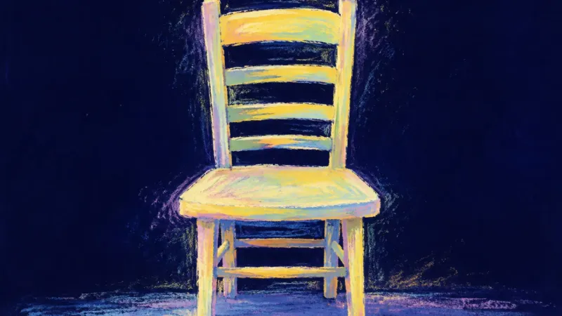 The Equal Seat A restored dining chair in balanced order, representing a clear adult voice and connected boundaries