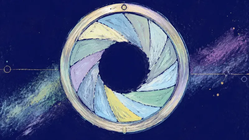 Aperture Reclaimed An open iris diaphragm with evenly aligned blades represents creative authorship restored and useful