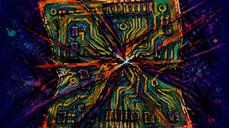Overloaded Circuit A tangled circuit board represents the burden of fixing every problem while personal needs remain
