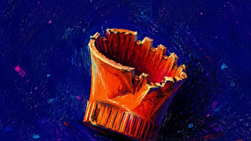 The Unfinished Signal A bitten pen cap with a damaged rim, symbolizing the anxious pull of treating sporadic attention as