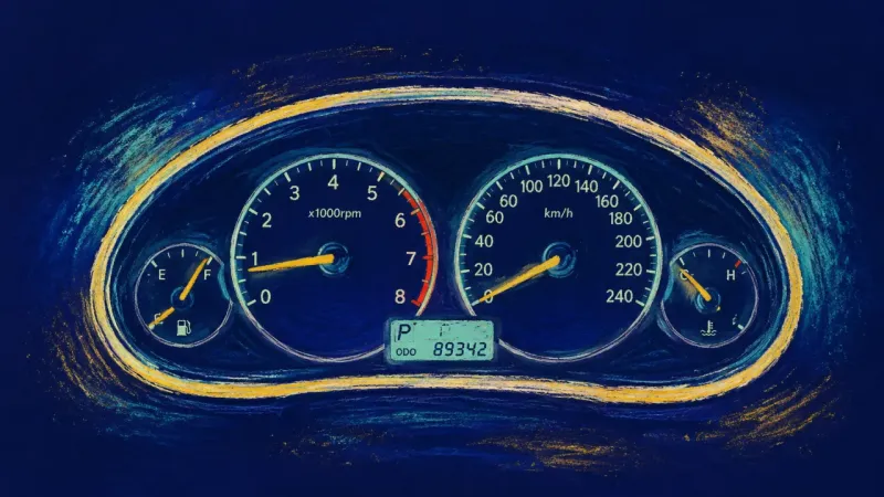 Restored Measure A restored gauge cluster with distinct, balanced dials, showing self-tracking bounded by context,