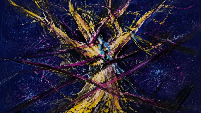 Choked Branches An abstract tree trapped in tangled growth represents inherited expectations, social comparison, and
