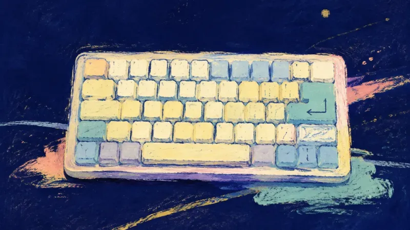 An orderly keyboard restored to a complete shape, representing self-trust built through small, real