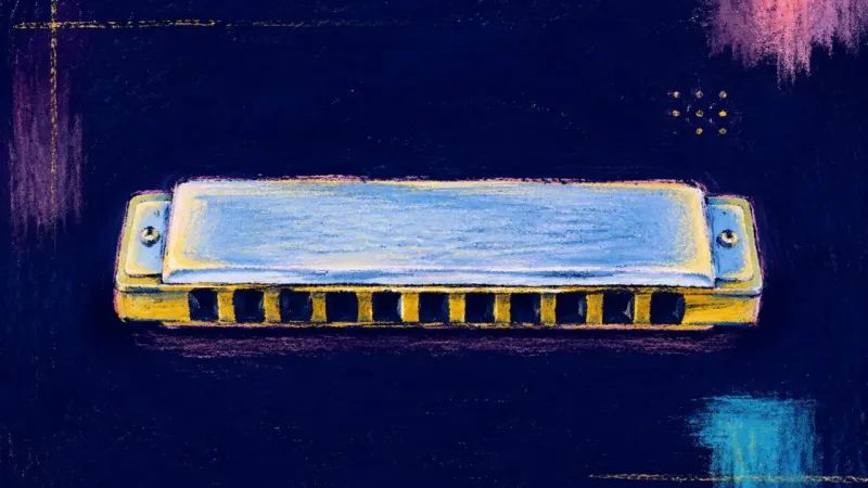 Cadence Restored A restored harmonica with evenly opened channels, representing anger becoming a clear boundary and 0