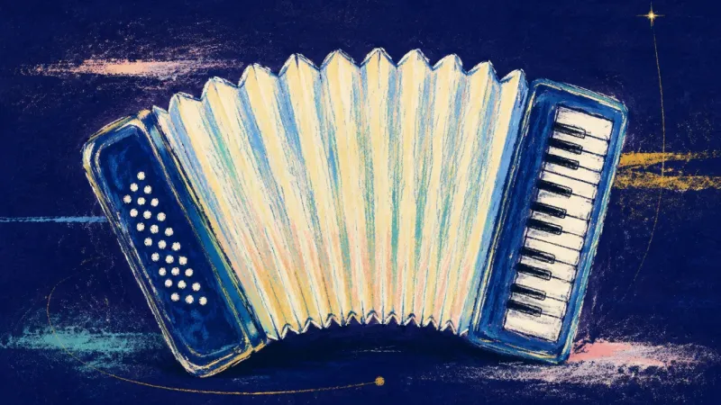 Accordion in Balance An open accordion represents balanced participation, honest limits, and steadier trust within a
