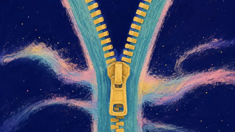 An aligned zipper representing clearer boundaries, reciprocal connection, and calm after relationalі