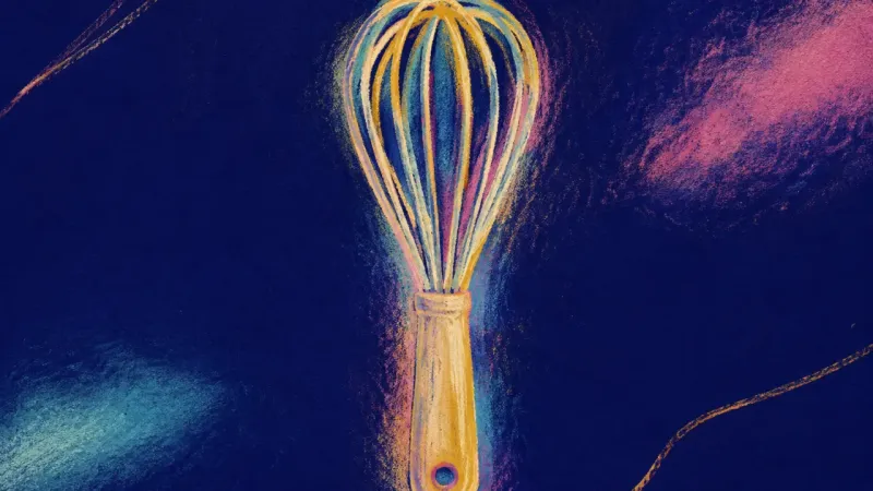 Unknotted Choice An orderly whisk represents boundary guilt easing into self-trust, emotional differentiation, and a,