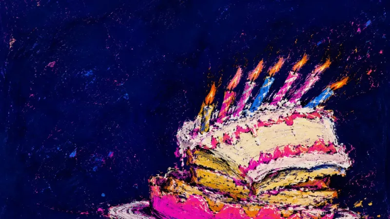 The Unplayed Evening A crushed birthday cake symbolizing family time repeatedly surrendered to obligations on an unchosen