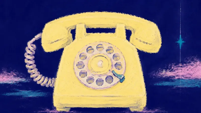 A Line Reclaimed A restored rotary telephone in balanced order, representing self-trust and a contact boundary no tew
