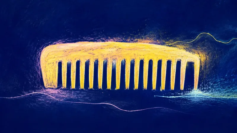 Trust in Alignment A restored comb with evenly spaced teeth, representing trust rebuilt through direct communication,