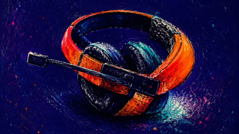 A call headset folded into a severe clamp symbolizes repeated roommate screenings that delay a w