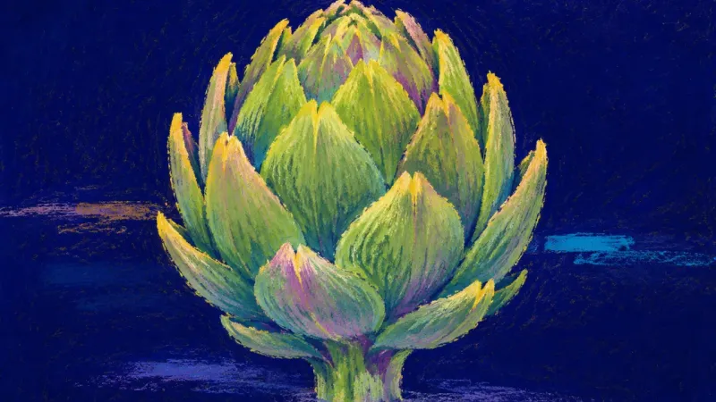 Measured Unfolding An artichoke unfolds in measured layers, representing paced disclosure, reciprocal trust, and more7f