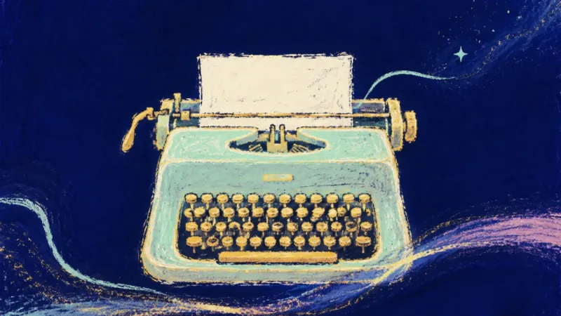 Order Rewritten A restored typewriter with orderly keys, representing closure after ghosting through clear facts, un