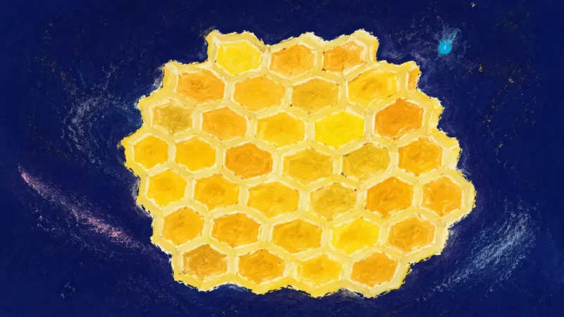 Cells Rejoined A restored honeycomb with evenly joined cells, representing self-trust rebuilt through completed 행동s