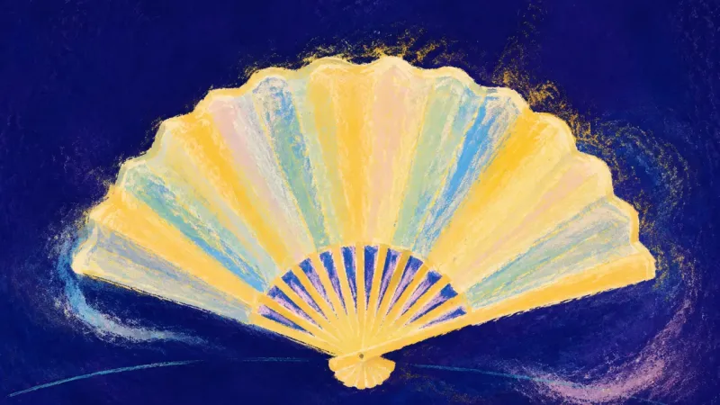 Measured Unfolding A fully opened hand fan returns to even order, representing a family boundary becoming measured,4