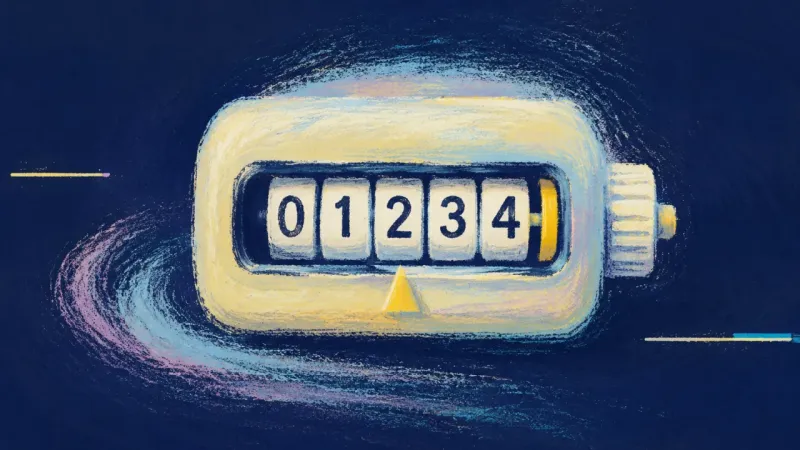 Measured Direction An orderly odometer representing learning measured through recall, practical application, feedback,Â