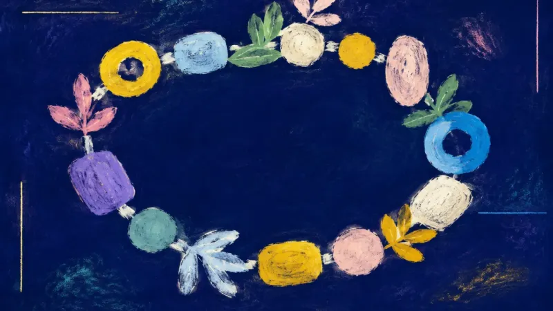 A neatly unfurled garland represents secure connection that can include slower texting, personal15?