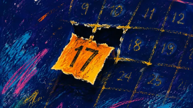 A damaged calendar page symbolizing attachment to an emotionally distant partner and hope that incon