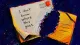 A damaged postcard with its address panel missing, symbolizing the fear of telling friends directly