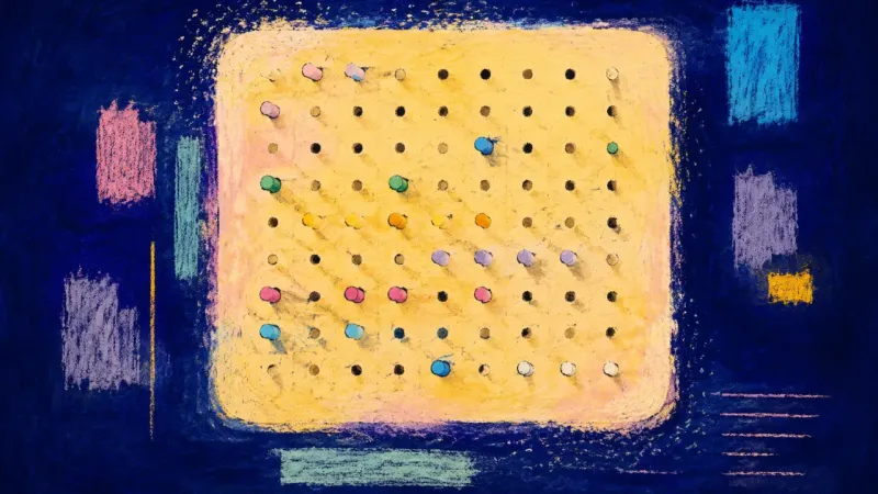 The Wider Measure A restored pegboard with evenly distributed pegs, representing career growth reclaimed through,