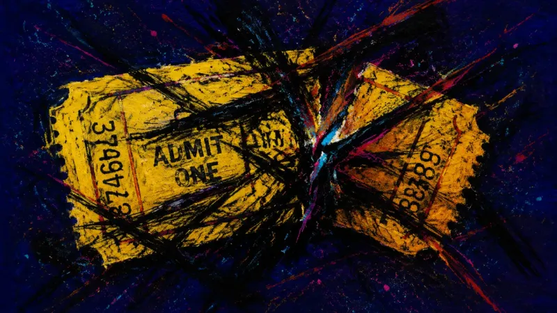 Ticket As Currency A crushed ticket represents fear of exclusion and the belief that breakup pain is the price of new
