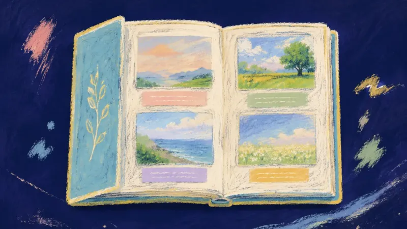 Room for Memory A restored family photo album represents keeping personal memories while allowing different accounts